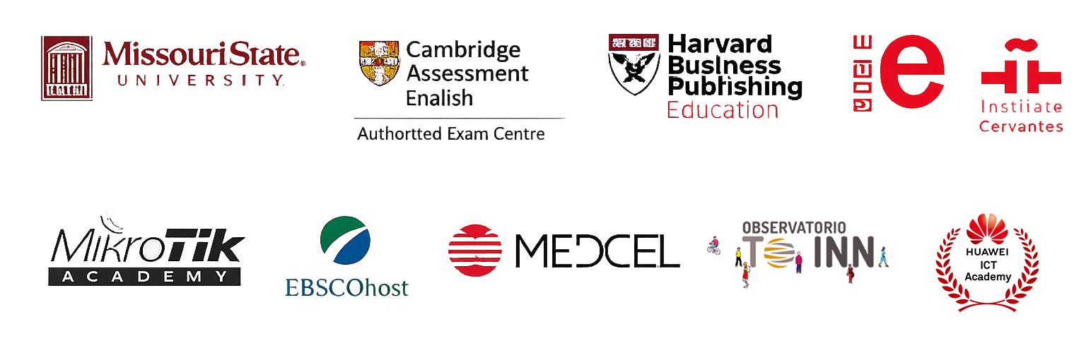 Alianzas estratégicas de UDABOL: Missouri State, Cambridge, Harvard Business Publishing, Instituto Cervantes, MikroTik, EBSCOhost y más